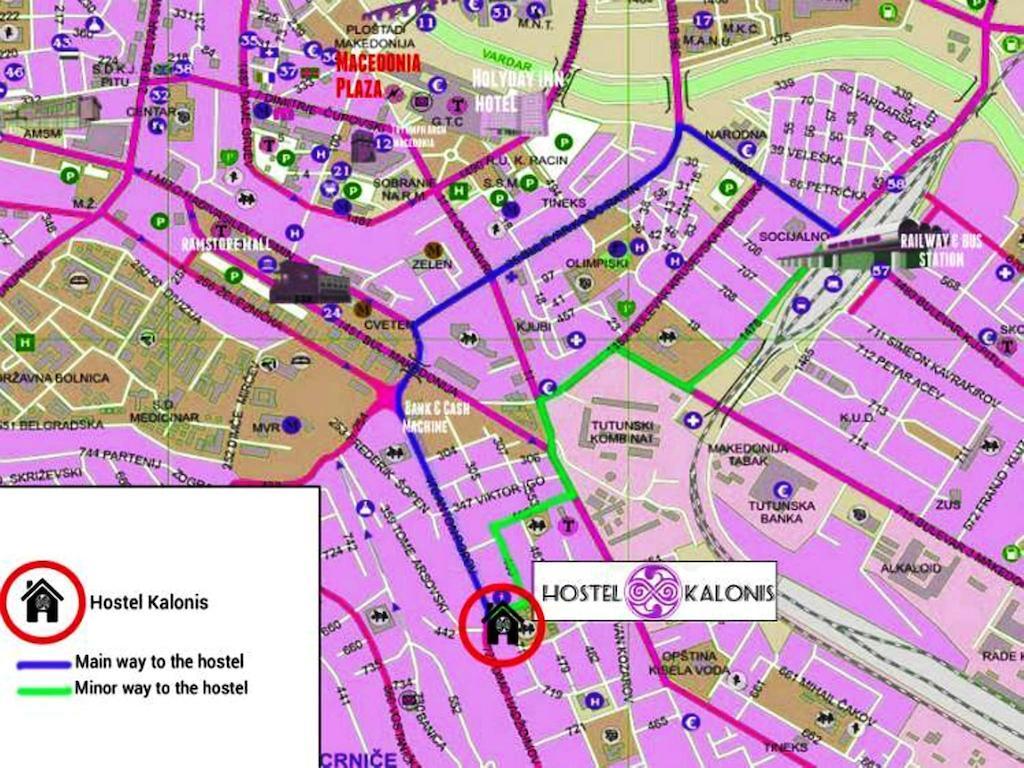 Hostel Kalonis Скопье Экстерьер фото